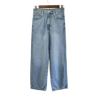 Levi Light Wash High Waisted Straight Jean Comfort Stretch Size 25 Hemp
